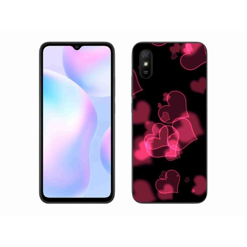 Gél borítás mmCase a Xiaomi Redmi 9AT-hoz - piros szívek