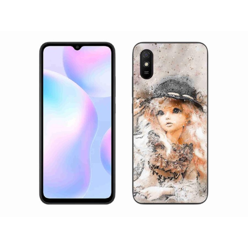 Gél borító mmCase a Xiaomi Redmi 9AT-hoz - lány kalapban