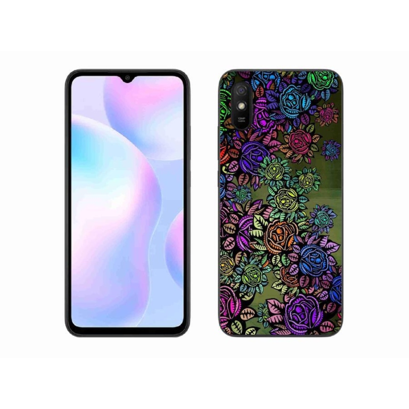 Gél borító mmCase a Xiaomi Redmi 9AT számára - virágok 6