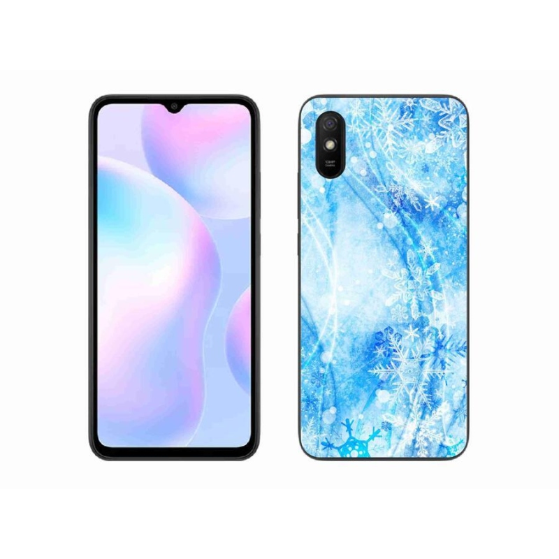 Gél borítás mmCase a Xiaomi Redmi 9AT-hoz - hópelyhek