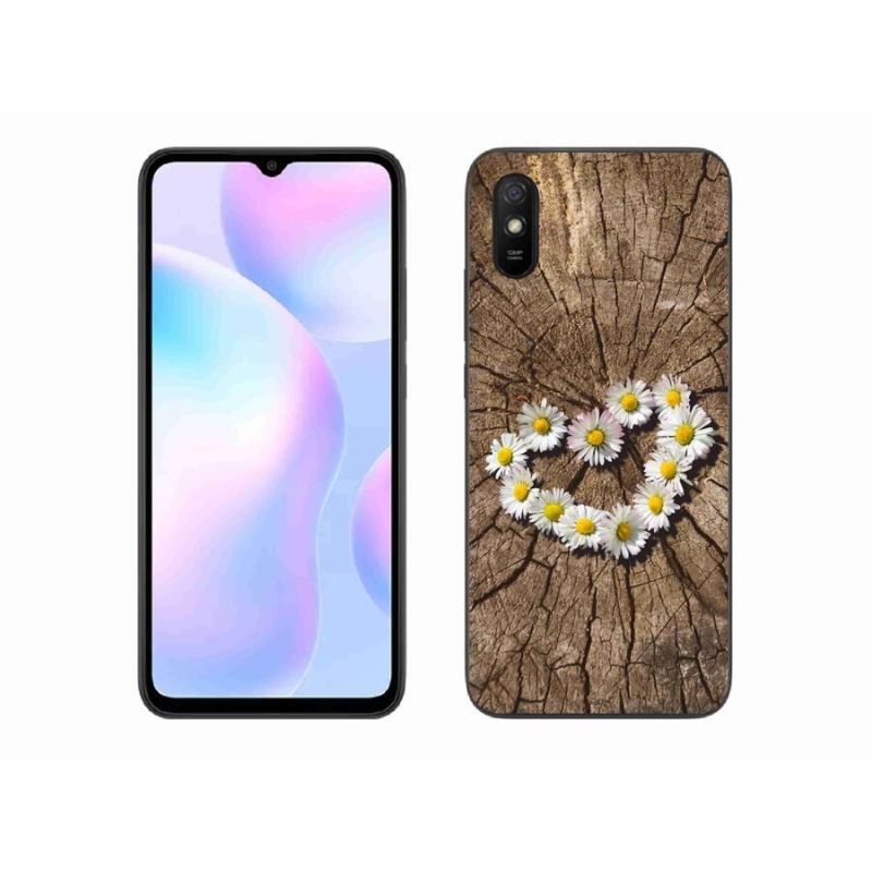 Gél borítás mmCase a Xiaomi Redmi 9AT-hoz - százszorszépek szíve