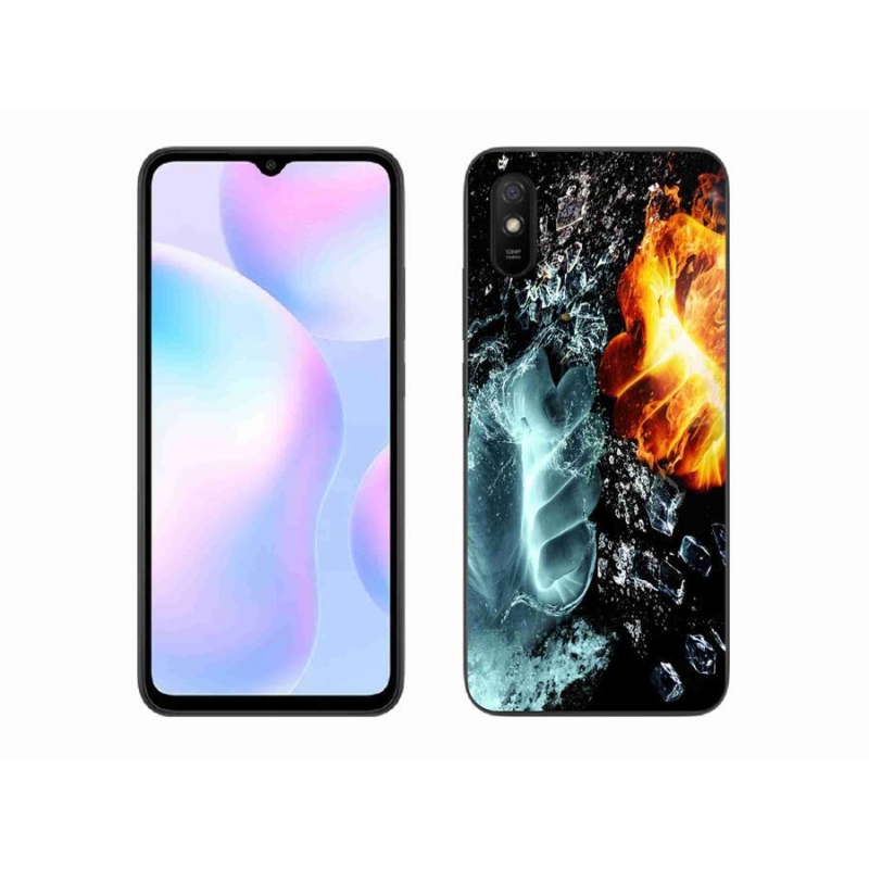 Gél borítás mmCase a Xiaomi Redmi 9AT számára - víz és tűz