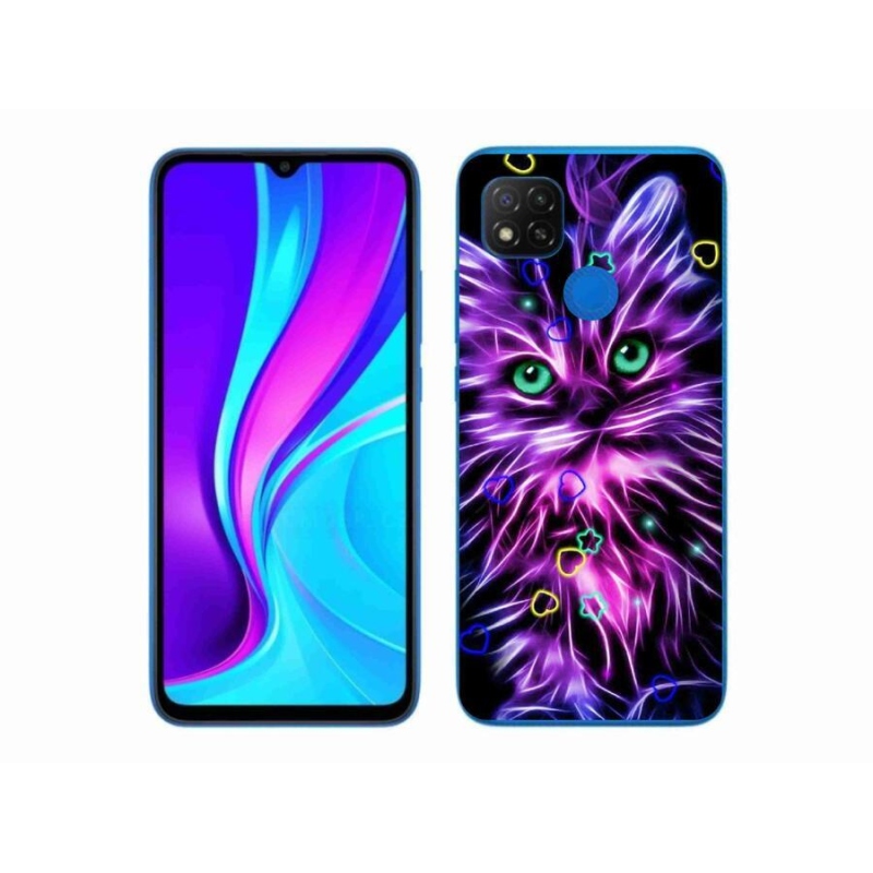 Gél borítás mmCase a Xiaomi Redmi 9C-hez - absztrakt macska