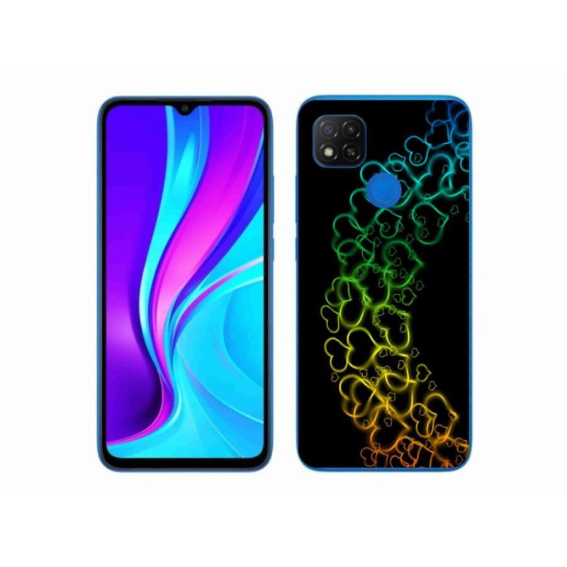 Gél borítás mmCase a Xiaomi Redmi 9C-hez - színes szívek