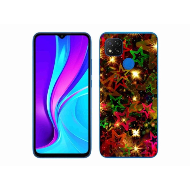 Gél borítás mmCase a Xiaomi Redmi 9C-hez - színes csillagok