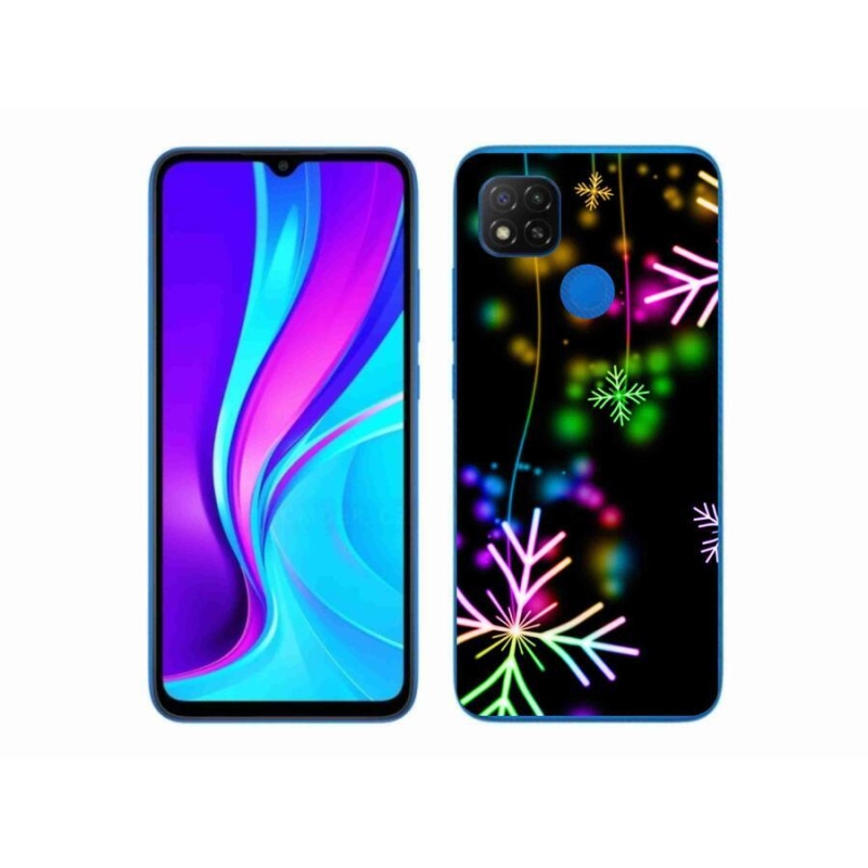 Gél borítás mmCase a Xiaomi Redmi 9C-hez - színes pelyhekkel