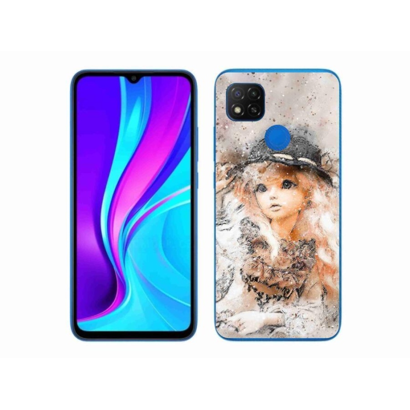 Gél borító mmCase a Xiaomi Redmi 9C-hez - lány kalapban