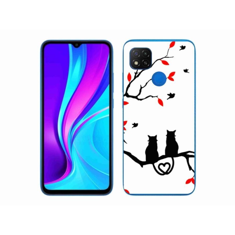 Gél borító mmCase a Xiaomi Redmi 9C-hez - macska szeretet