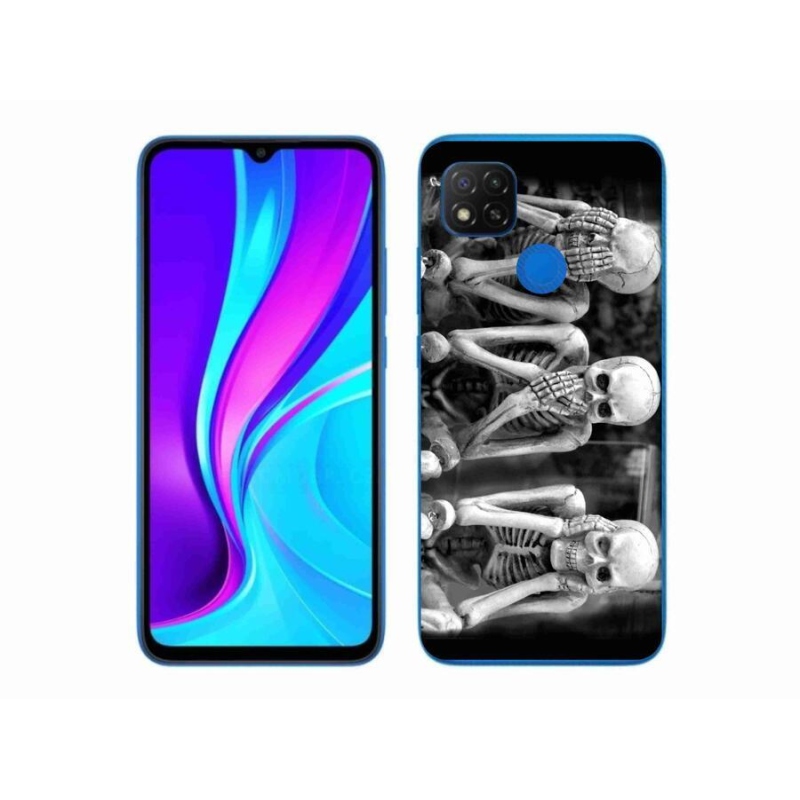 Gél borító mmCase a Xiaomi Redmi 9C-hez - csontvázak