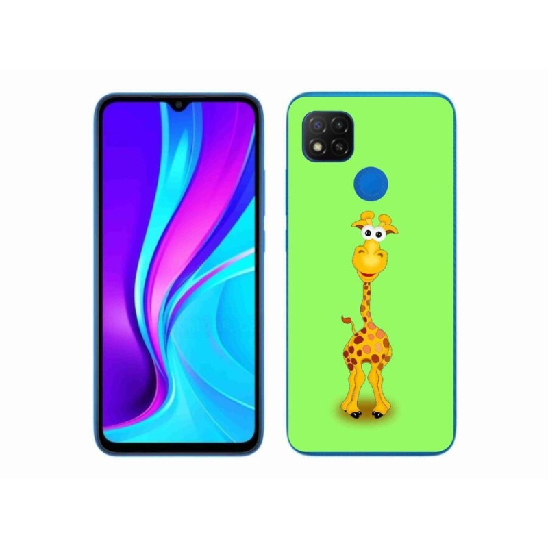 Gél borítás mmCase a Xiaomi Redmi 9C-hez - rajzfilm zsiráf