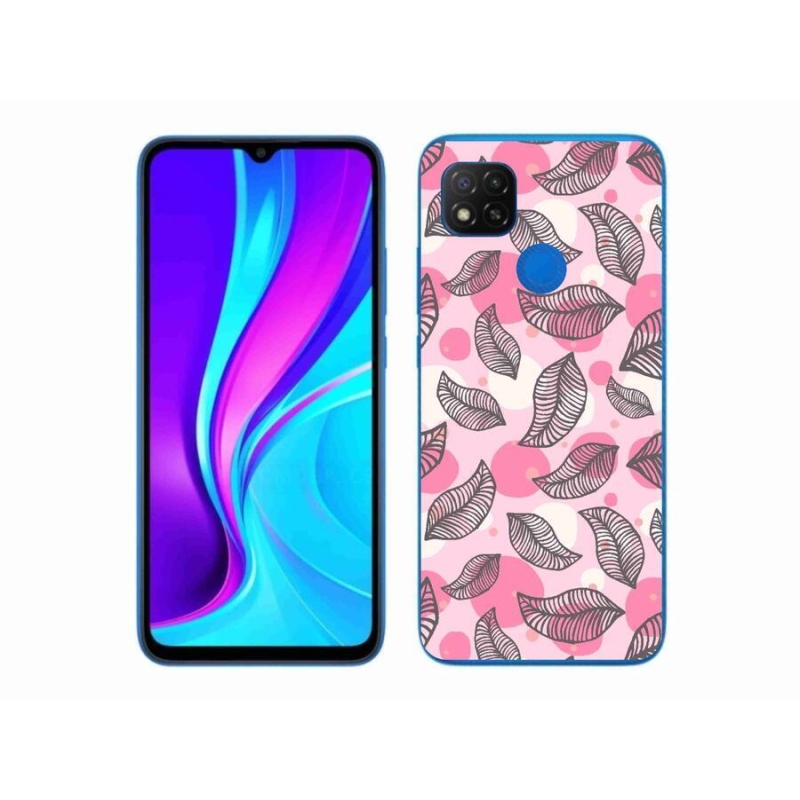 Gél borító mmCase a Xiaomi Redmi 9C-hez - rajzfilmes hulló levelek