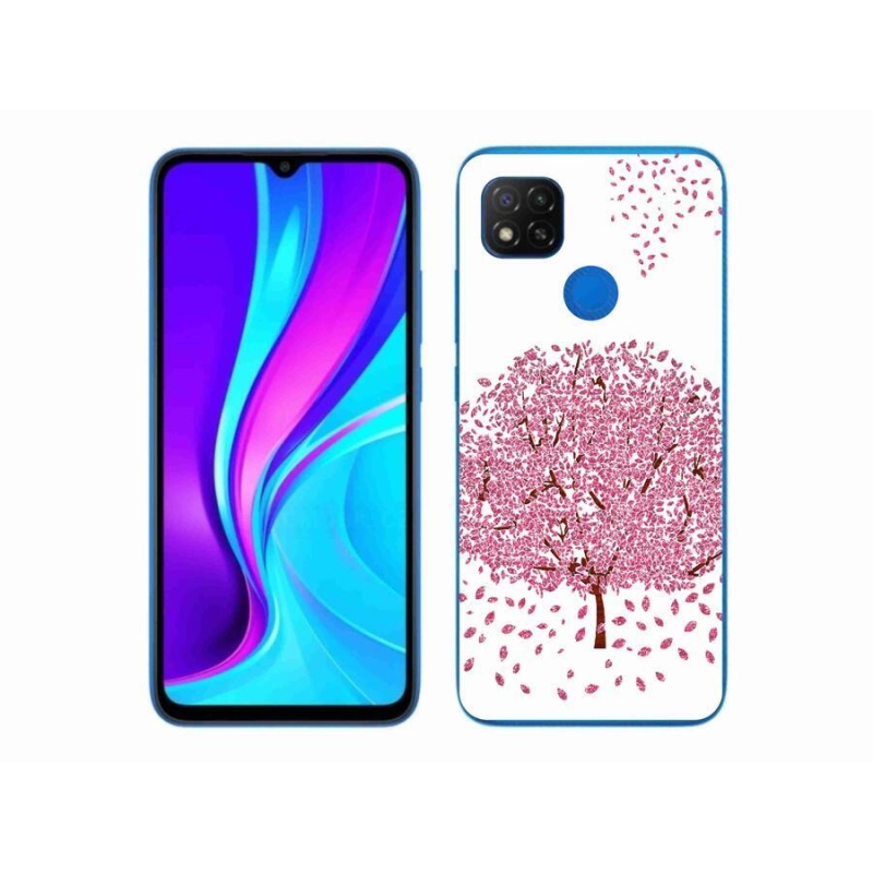 Gél borító mmCase a Xiaomi Redmi 9C-hez - rajzfilmfa levelekkel