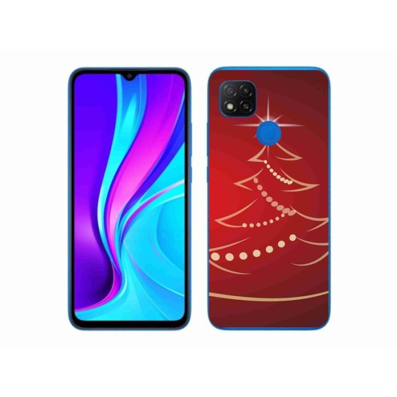 Gél borító mmCase a Xiaomi Redmi 9C-hez - karácsonyfa karikatúra