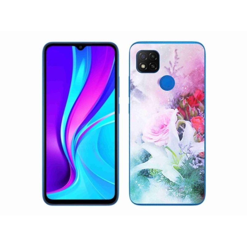 Gél borítás mmCase a Xiaomi Redmi 9C-hez - virágok 4