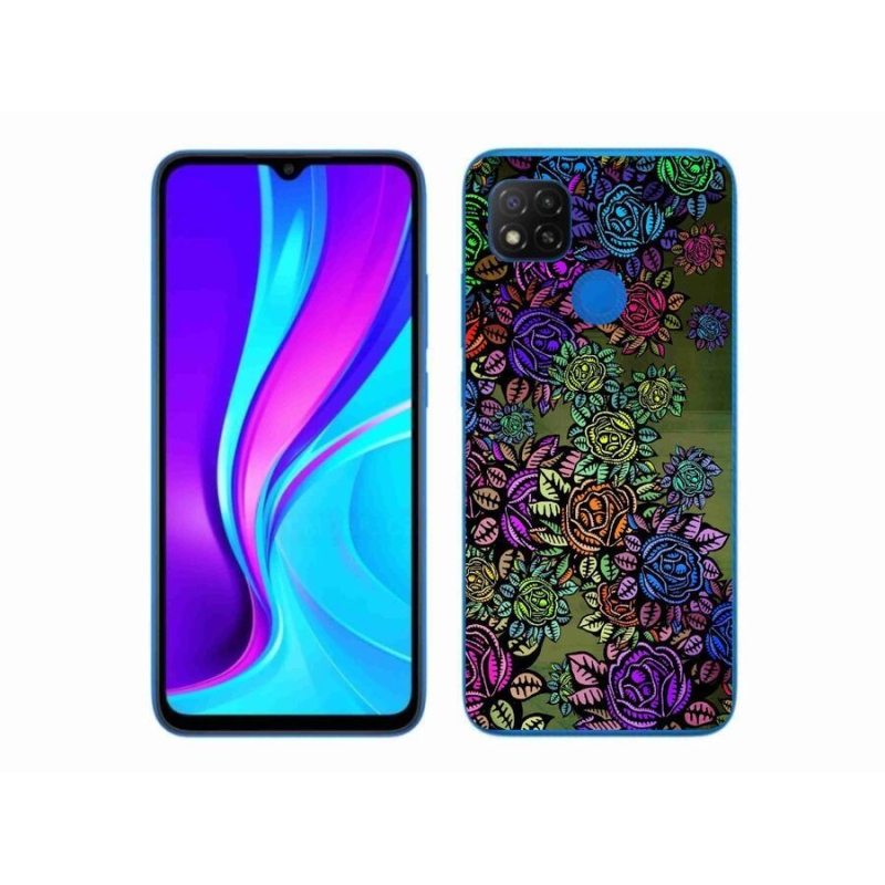 Gél borító mmCase a Xiaomi Redmi 9C-hez - virágok 6