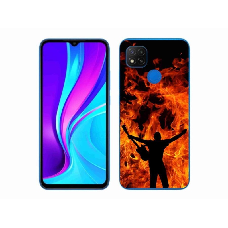 Gél borító mmCase a Xiaomi Redmi 9C-hez - zenész és tűz