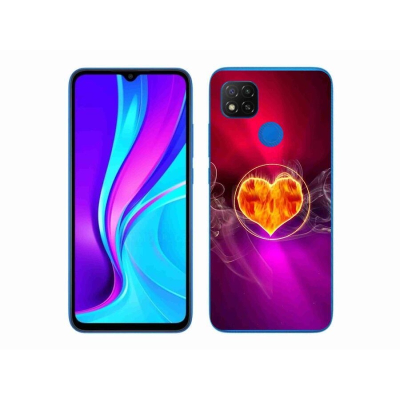 Gél borítás mmCase a Xiaomi Redmi 9C-hez - tüzes szív