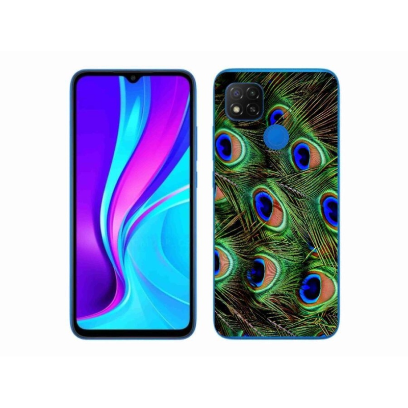 Gél borítás mmCase a Xiaomi Redmi 9C-hez - pávatoll
