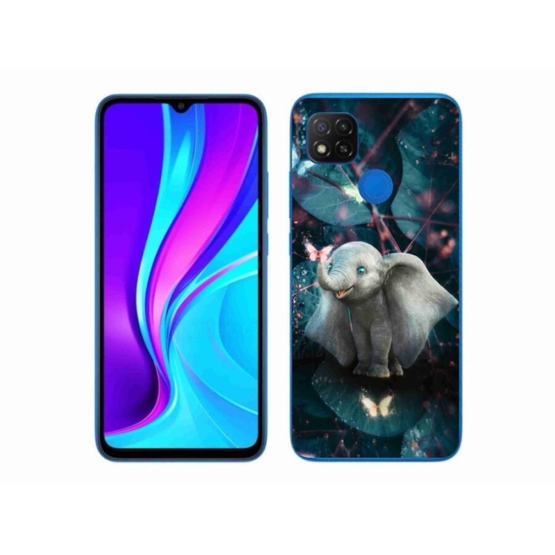 Gél borítás mmCase a Xiaomi Redmi 9C-hez - aranyos elefánt