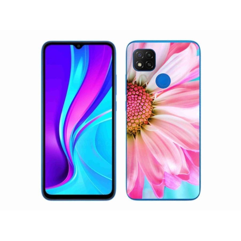 Gél borítás mmCase a Xiaomi Redmi 9C-hez - rózsaszín virág