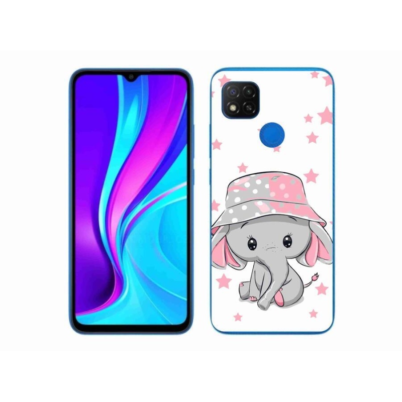 Gél borítás mmCase a Xiaomi Redmi 9C-hez - rózsaszín elefánt