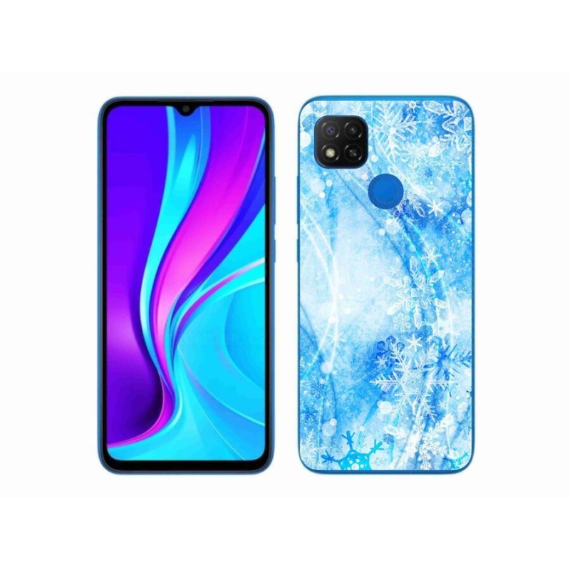 Gél borítás mmCase a Xiaomi Redmi 9C-hez - hópelyhek