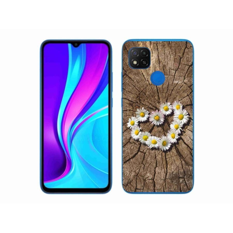Gél borítás mmCase a Xiaomi Redmi 9C-hez - százszorszépek szíve