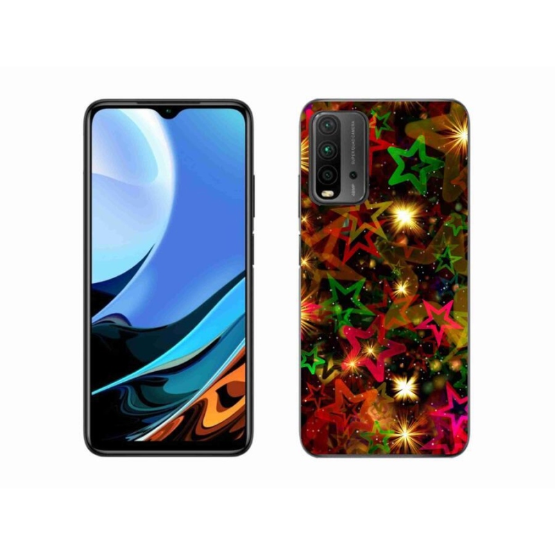 Gél borítás mmCase a Xiaomi Redmi 9T-hez - színes csillagok