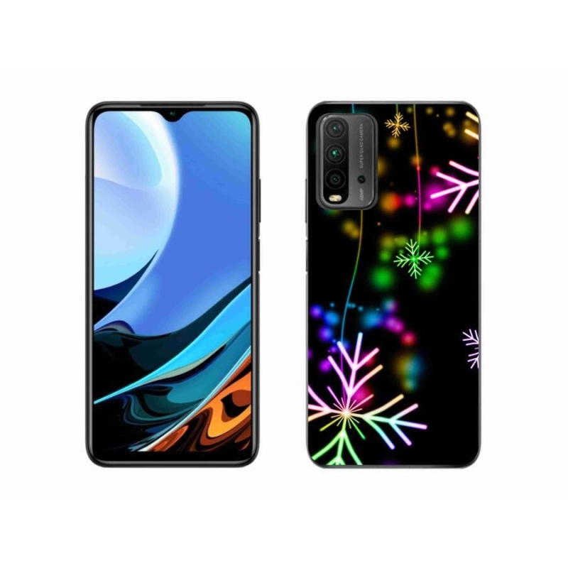 Gél borítás mmCase a Xiaomi Redmi 9T-hez - színes pelyhekkel