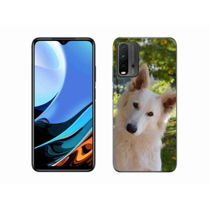 Gél borítás mmCase a Xiaomi Redmi 9T-hez - fehér svájci juhász 1