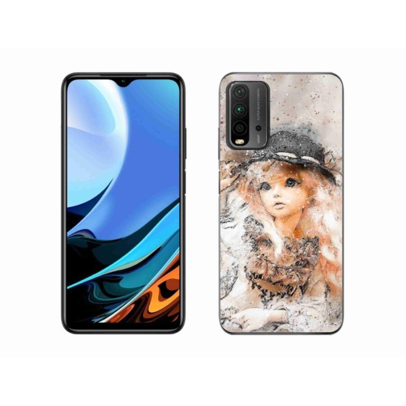 Gél borító mmCase a Xiaomi Redmi 9T-hez - lány kalapban