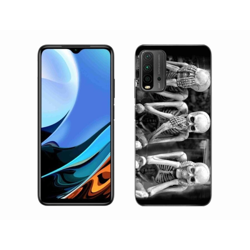 Gél borítás mmCase a Xiaomi Redmi 9T-hez - csontvázak