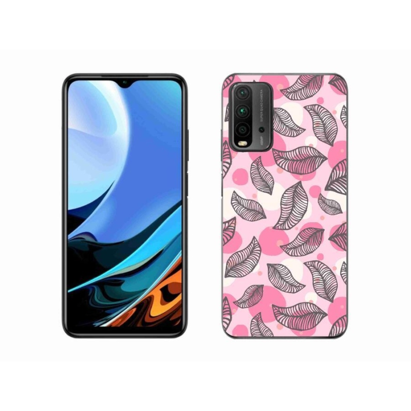 Gél borítás mmCase a Xiaomi Redmi 9T-hez - rajzfilmes hulló levelek