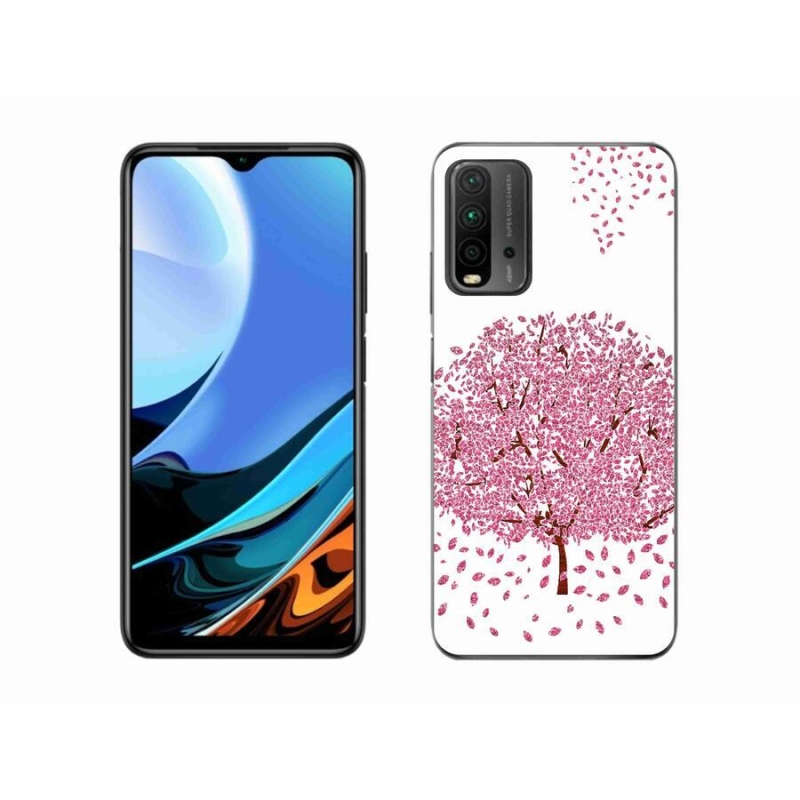 Gél borítás mmCase a Xiaomi Redmi 9T-hez - rajzfilmfa levelekkel