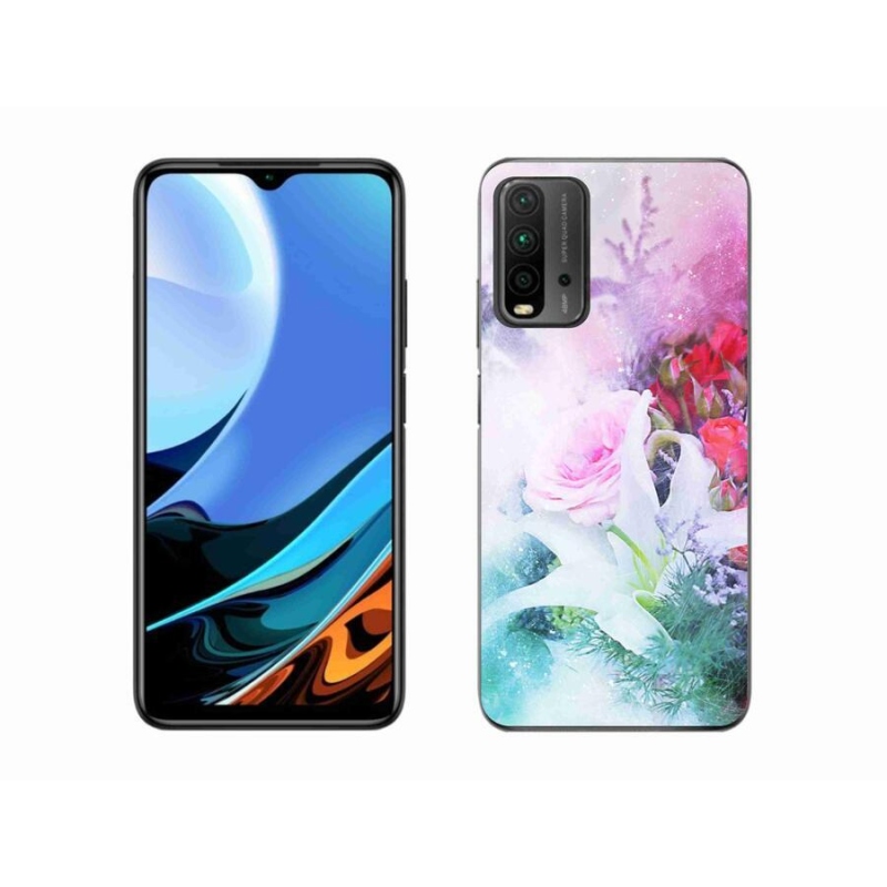 Gél borítás mmCase a Xiaomi Redmi 9T-hez - virágok 4