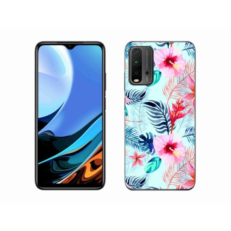 Gél borítás mmCase a Xiaomi Redmi 9T számára - virágok