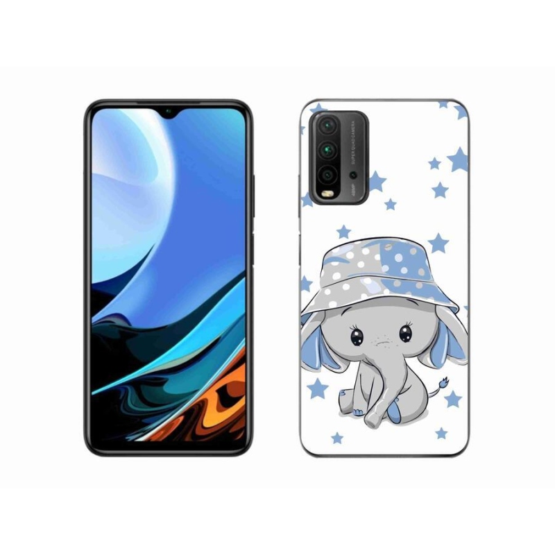 Gél borítás mmCase a Xiaomi Redmi 9T-hez - kék elefánt