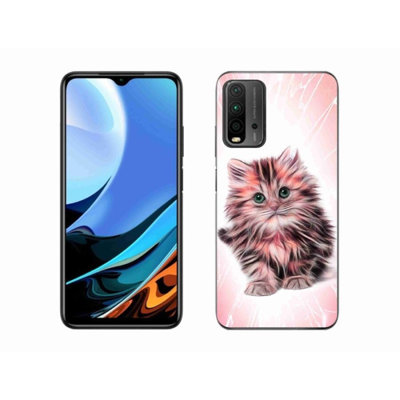 Gél borítás mmCase a Xiaomi Redmi 9T-hez - aranyos cica