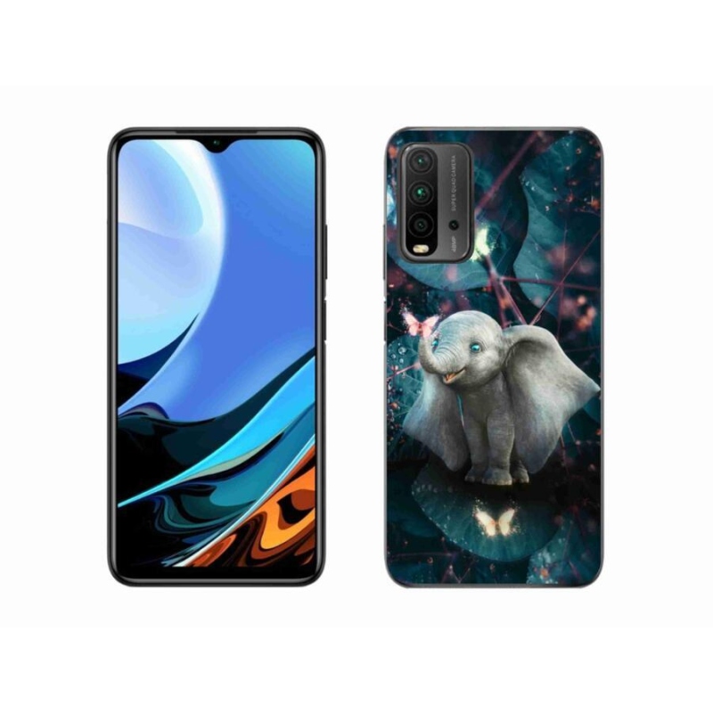 Gél borítás mmCase a Xiaomi Redmi 9T-hez - aranyos elefánt