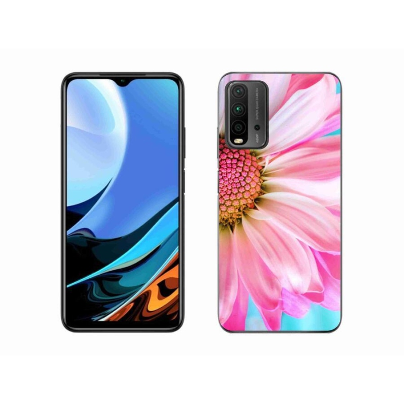Gél borítás mmCase a Xiaomi Redmi 9T-hez - rózsaszín virág