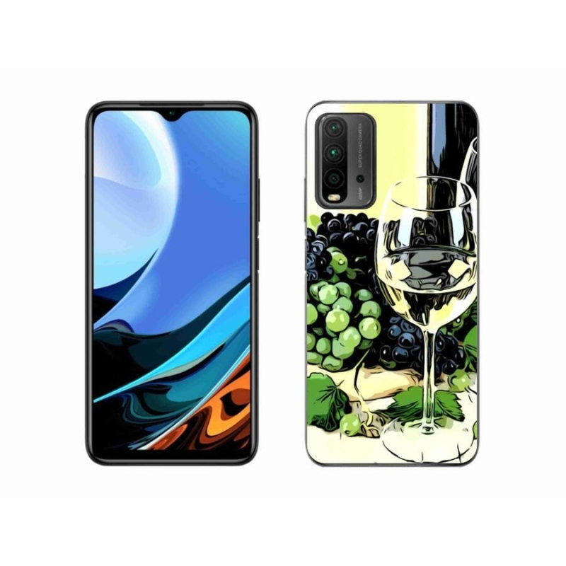 Gél borítás mmCase a Xiaomi Redmi 9T-hez - pohár bor