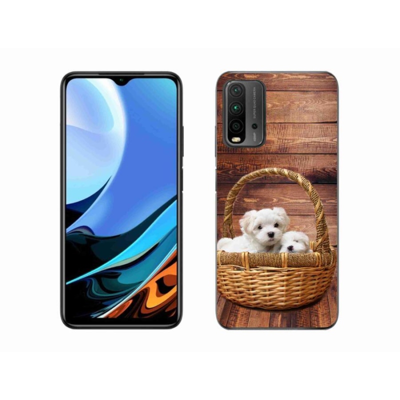 Gél borítás mmCase a Xiaomi Redmi 9T-hez - kölyökkutyák