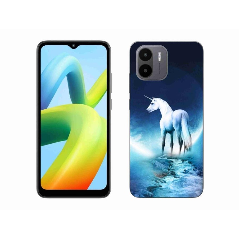 Gél borító mmCase a Xiaomi Redmi A1/Redmi A2 készülékhez - fehér egyszarvú