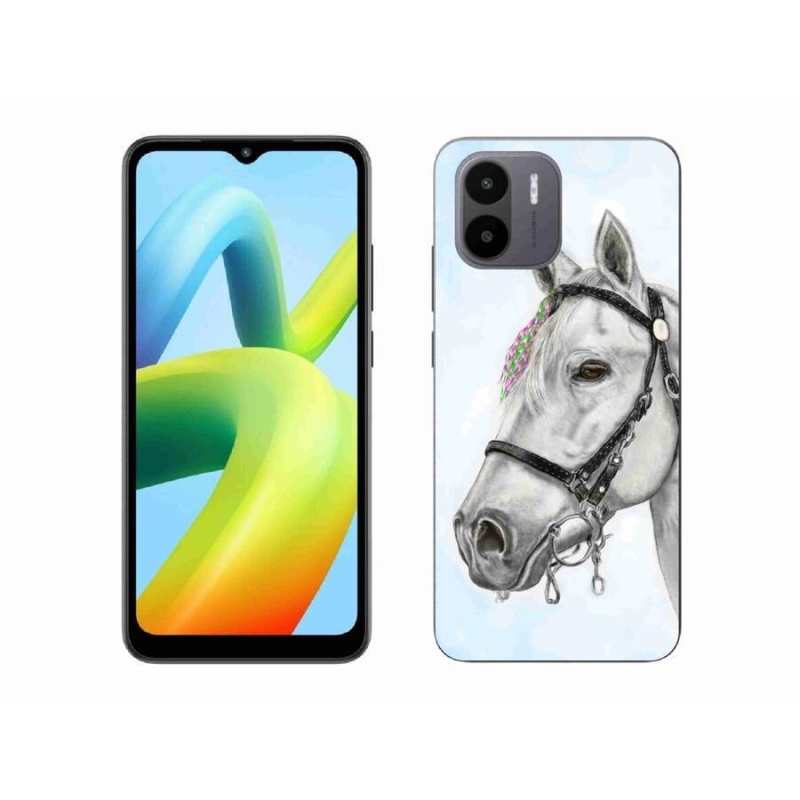 Gél borítás mmCase a Xiaomi Redmi A1/Redmi A2 - fehér ló 1