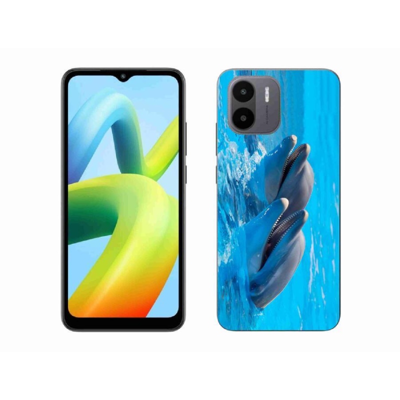 Gél borítás mmCase a Xiaomi Redmi A1/Redmi A2 - delfinek számára