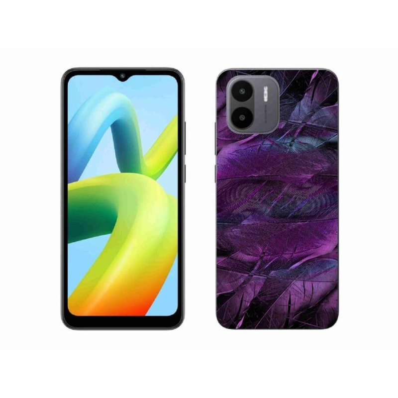 Gél borítás mmCase a Xiaomi Redmi A1/Redmi A2 készülékhez - lila toll