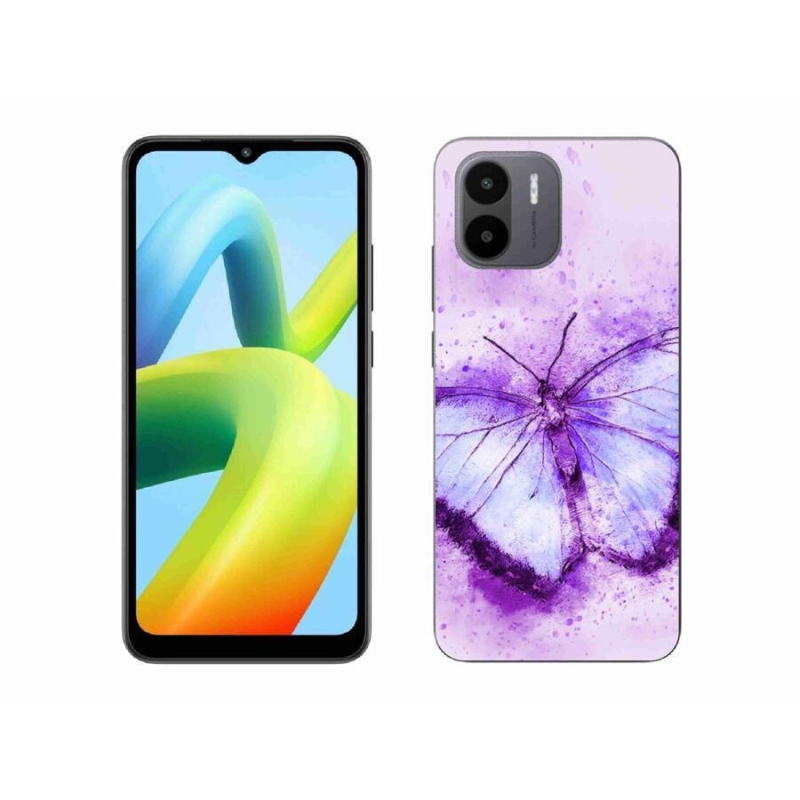 Gél borítás mmCase a Xiaomi Redmi A1/Redmi A2 készülékhez - lila pillangó