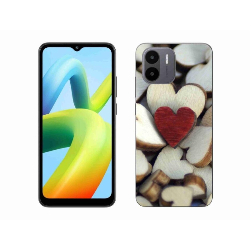 Gél borítás mmCase a Xiaomi Redmi A1/Redmi A2 készülékhez - gravírozott piros szív