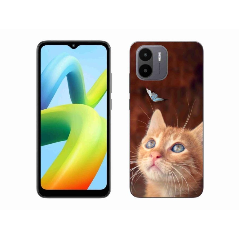 Gél borítás mmCase a Xiaomi Redmi A1/Redmi A2 készülékhez - pillangó és cica