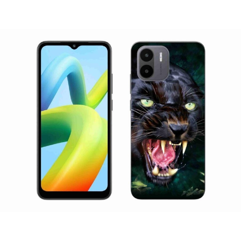 Gél borítás mmCase a Xiaomi Redmi A1/Redmi A2 készülékhez - dühös fekete párduc